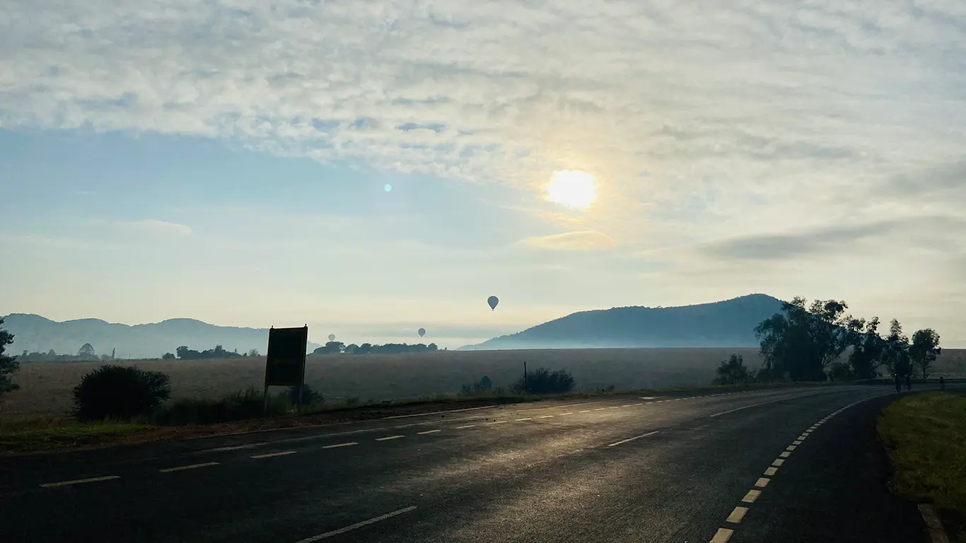 Sunrise in the cradle of mankind. One of the joys of running with Origins Running Club